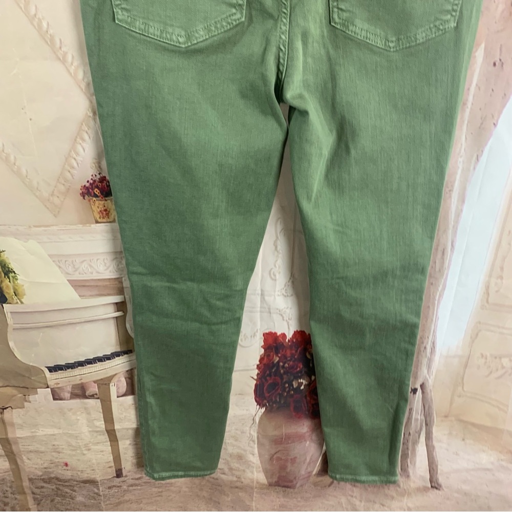 NEW Free People Green Distressed Jeans - Picture 6 of 8
